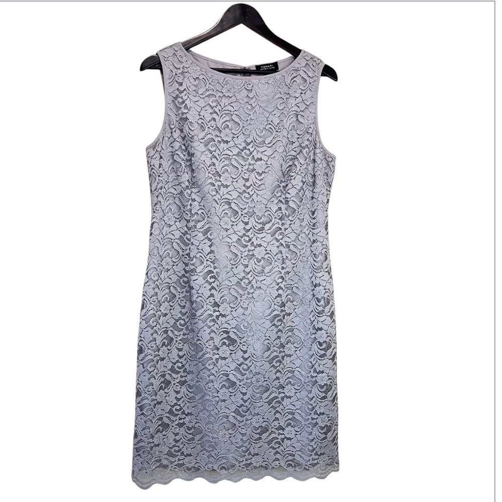 Tahari Arthur S. Levine Lace Overlay Cocktail Dress